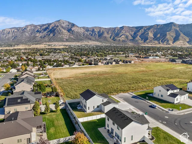 Expansive natural landscape with mountain backdrop