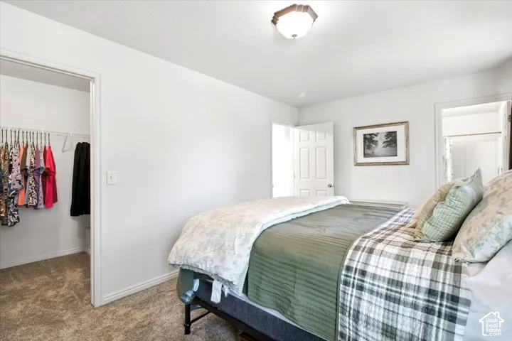 Primary bedroom with large walk-in closet