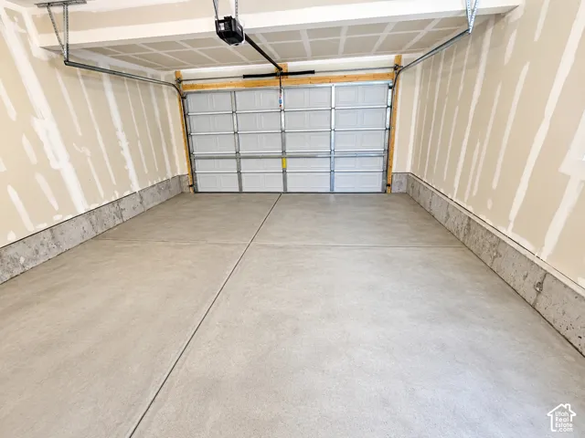 Attached 2 car garage
