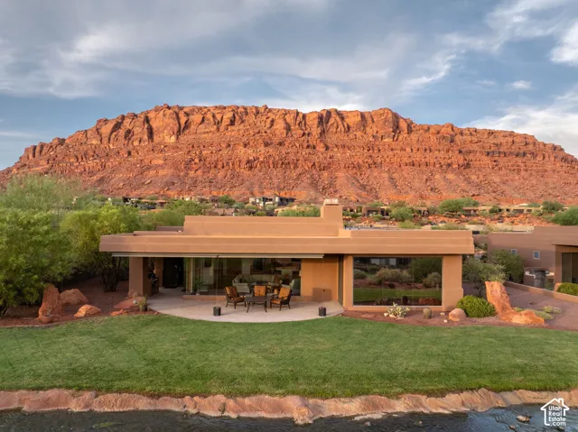 Southwestern architectural style with a stucco exterior