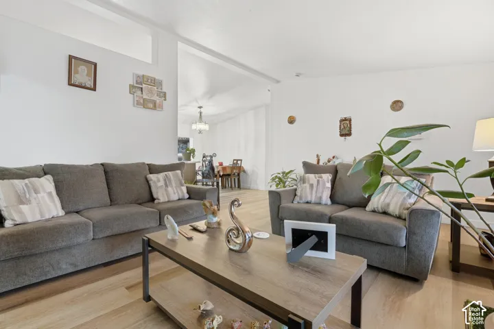 Wood-finish flooring throughout