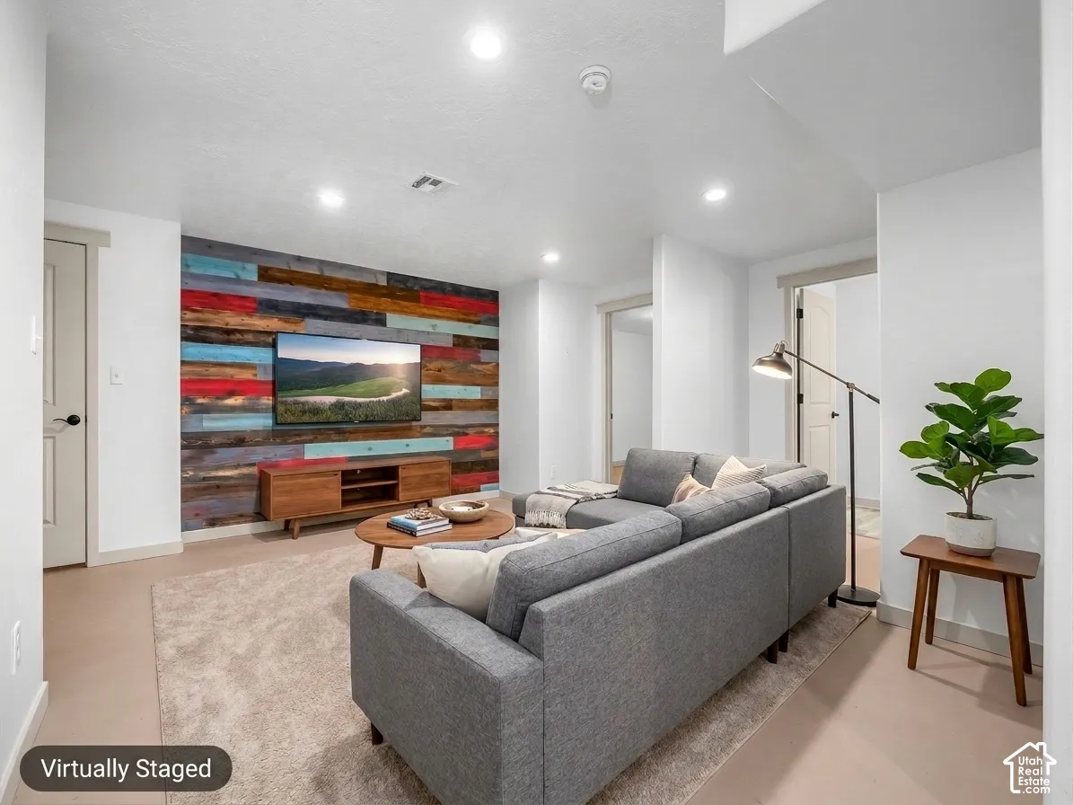 Virtually Staged - New Carpet Ordered for Basement