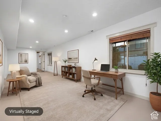 Virtually Staged - New Carpet Ordered for Basement