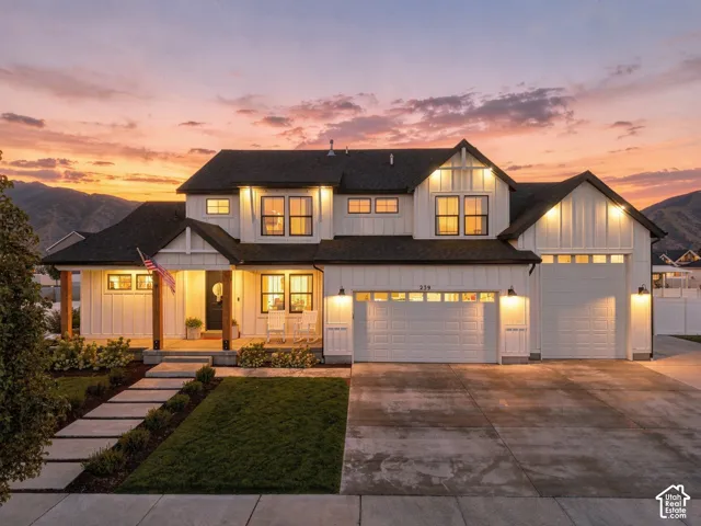 White board and batten exterior with dark trim accents