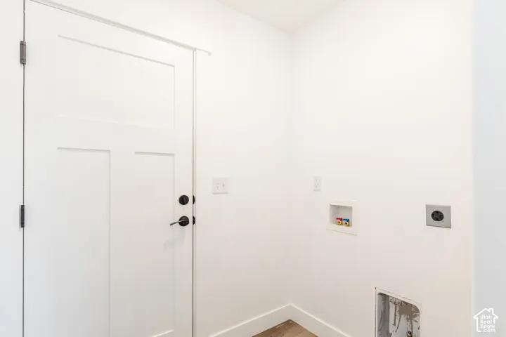 White paneled door with matte black hardware