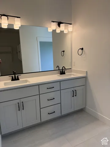 Primary Bathroom dual sink vanity