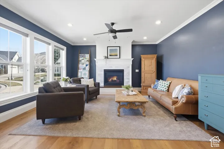 Hardwood-style flooring throughout