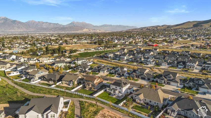 Expansive residential development with a mountain backdrop