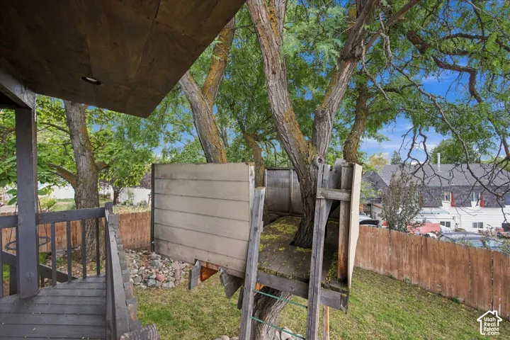 Even includes a tree house