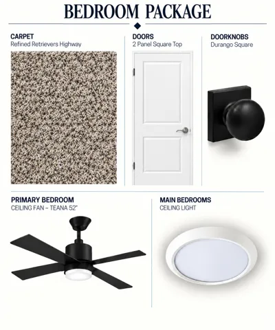 Bedroom Package Specification.