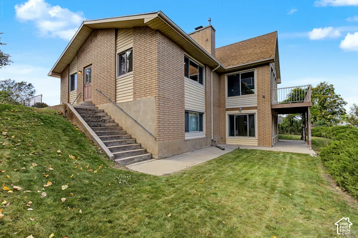 Brick and siding exterior with a multi-level design