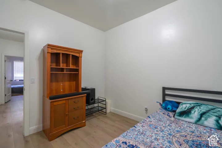 Wood-finish flooring throughout