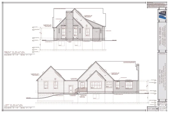 Side and Back Elevation