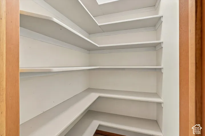 Built-in shelving
