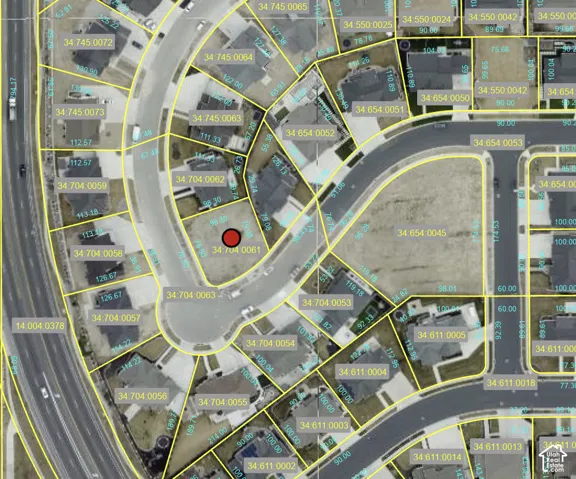 Plat Map. Illustrating lot boundaries, parcel numbers, and dimensions for the property