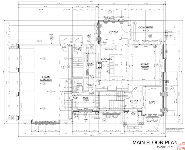 Main floor plan renderings