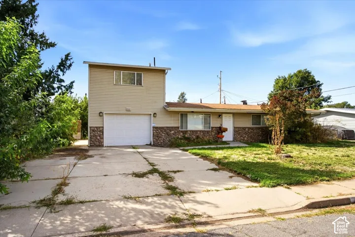 Large front yard with more than ample parking!