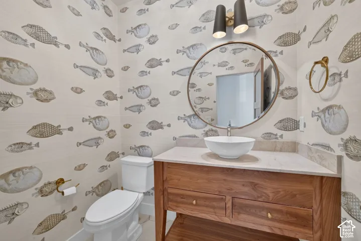 Main level half bath