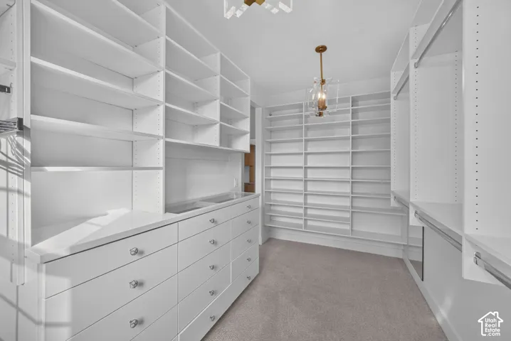 Primary walk in closet