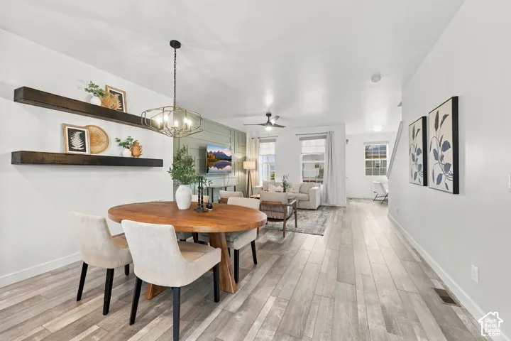 Light wood-finish flooring throughout