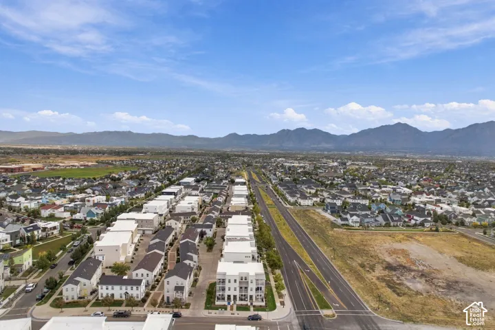 Extensive residential development with a mountain backdrop