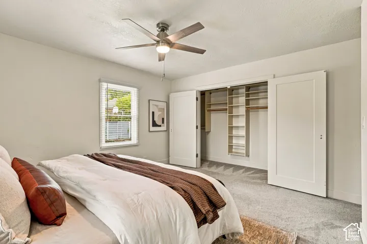 Master Bedroom with 2 Spacious Closets with built in shelving/storage
