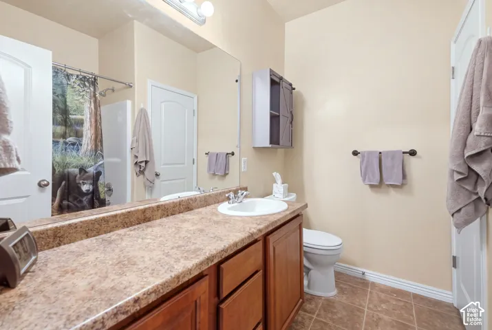 Primary bedroom with attached full bath