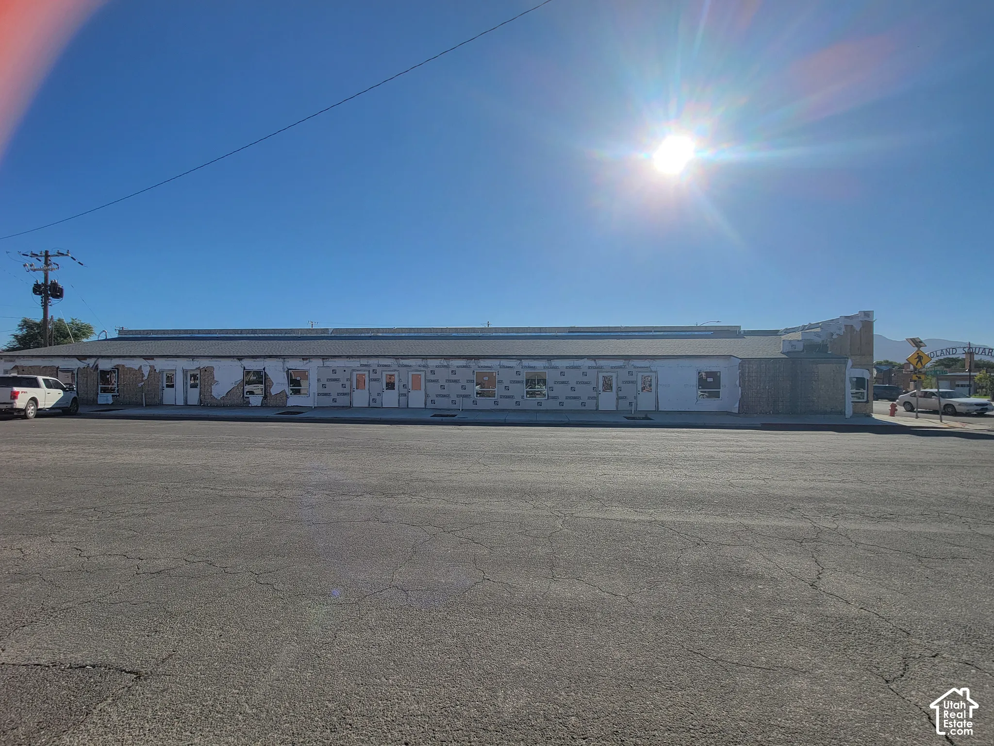Side view of units