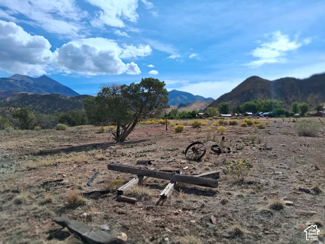 Expansive lot featuring native terrain, mature trees, and prominent mountain backdrops
