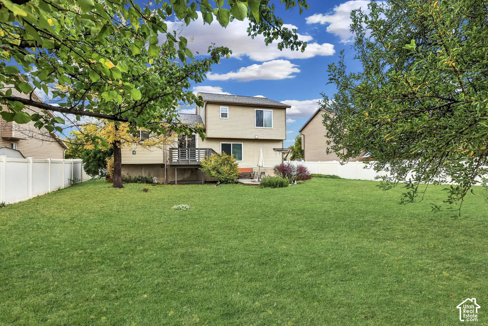Spacious backyard