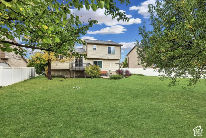 Spacious backyard