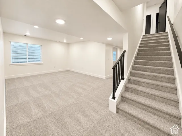 And this is where the finished basement starts.