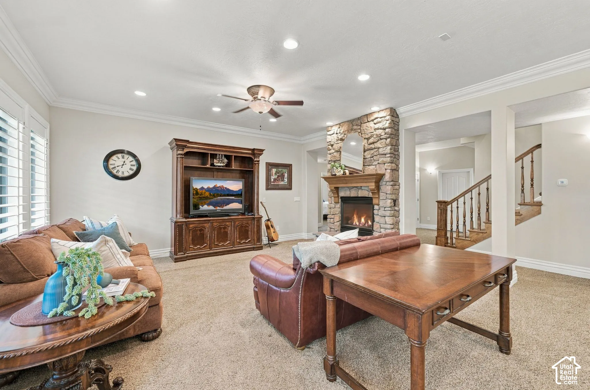 Family Room Downstairs is very Spacious for Great Movie Nights!