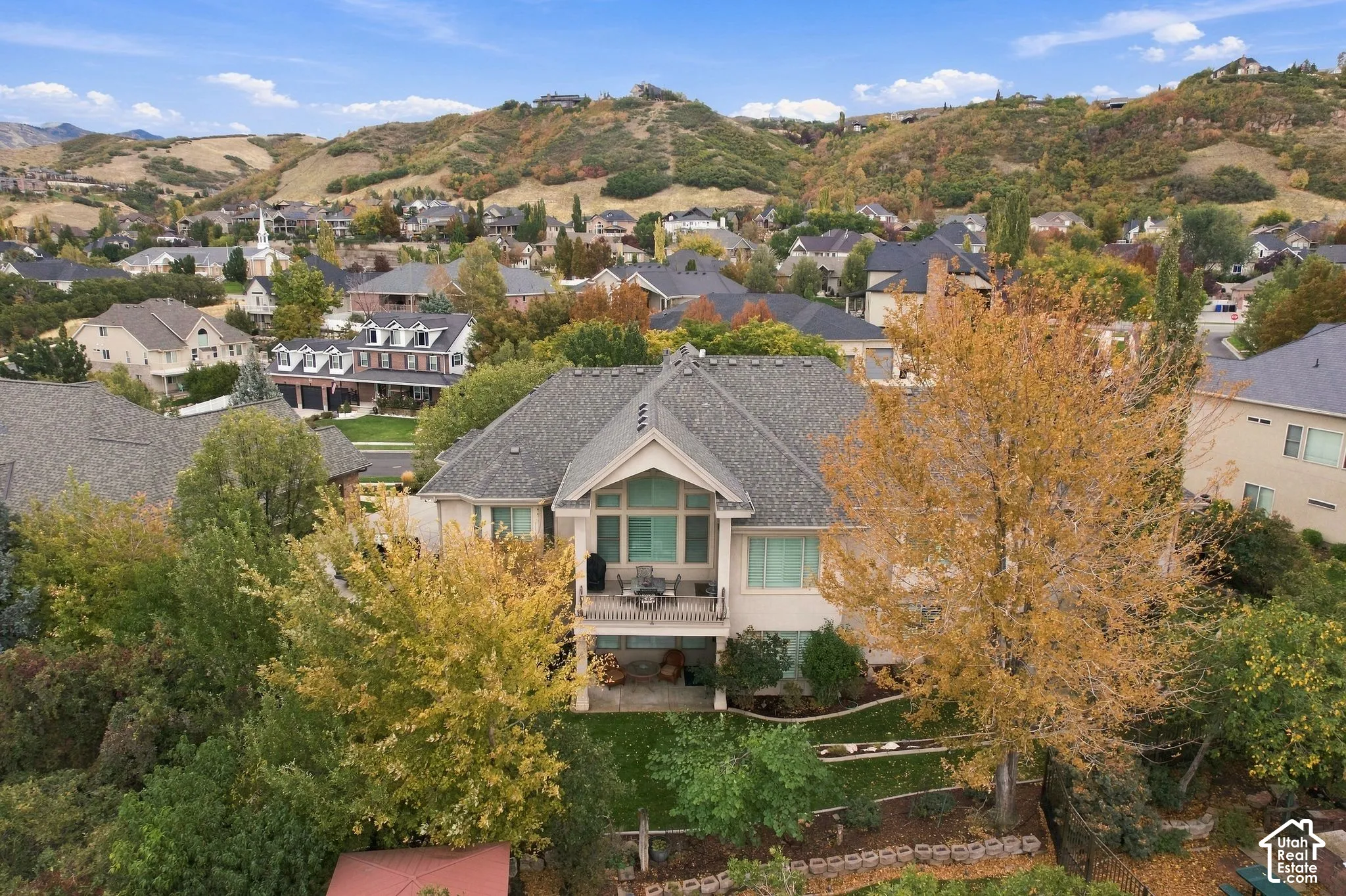 This home is Nestled into the Bountiful Bench with Gorgeous Views of the Mountains...Look at the Fall Colors!