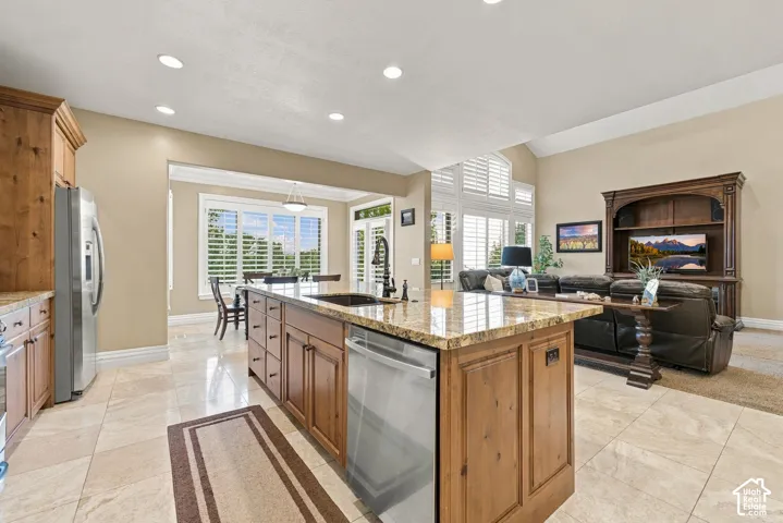 The Cooks can see the TV and be part of the Conversation and ALL the FUN!