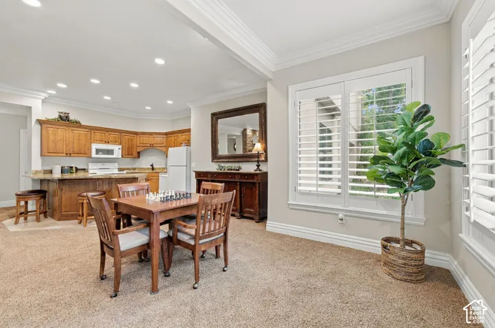 Spacious Full Kitchen, Dining, Game Area with Walkout Door