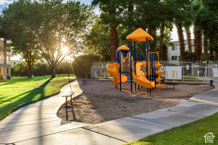 Playground: A second playground, with lawn and walking paths all around.