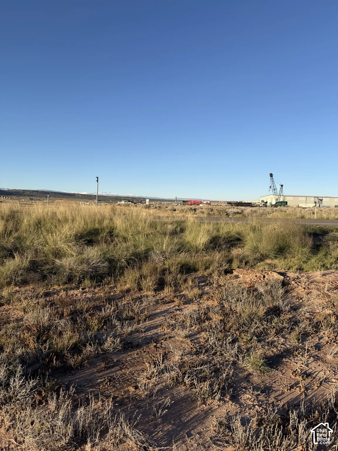 Expansive parcel of land featuring native desert vegetation, level topography, and a backdrop of mountain peaks