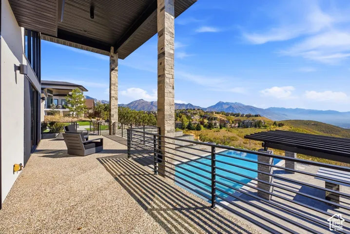 Patio off the main level living room