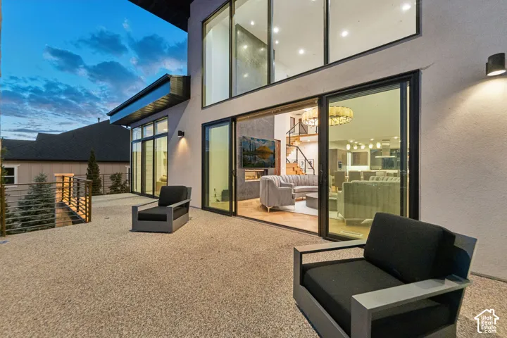Patio off the main level living room