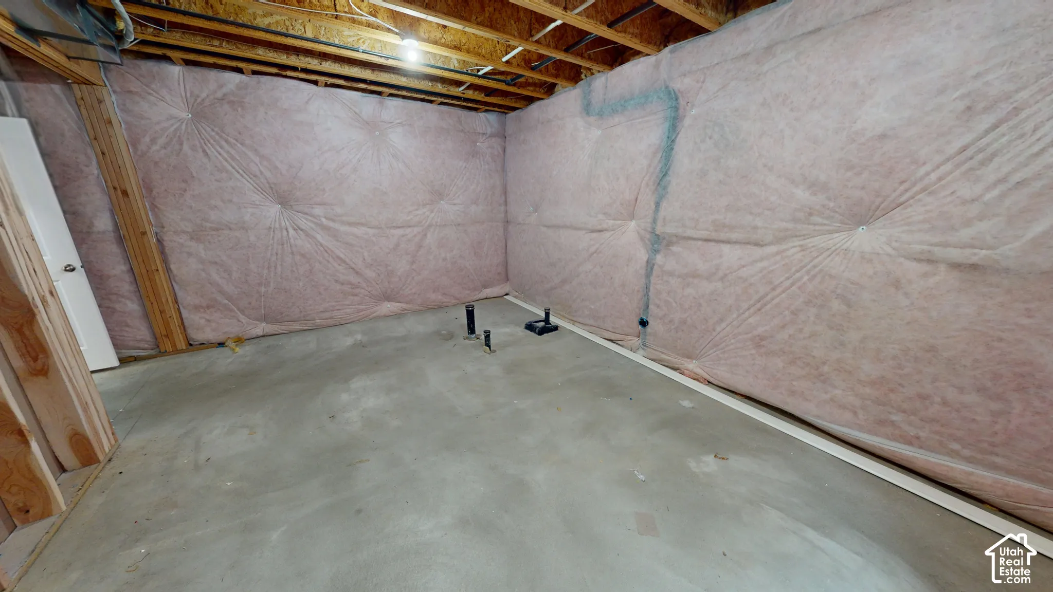 Unfinished space intended for an additional bedroom (7th bedroom) and bathroom