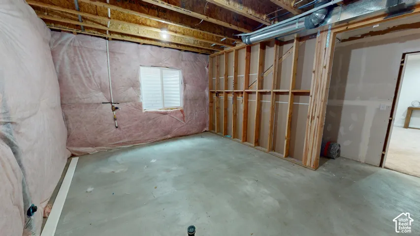 Unfinished space intended for an additional bedroom (7th bedroom) and bathroom