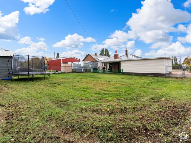 fenced yard