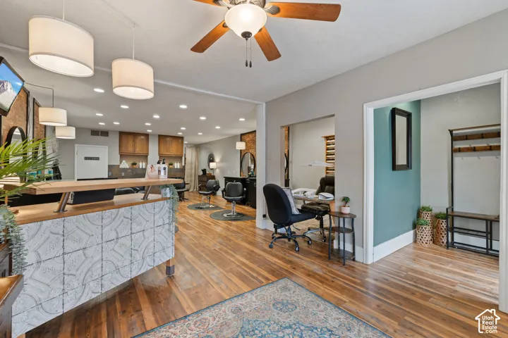 Welcoming Front Reception & Client Waiting Area