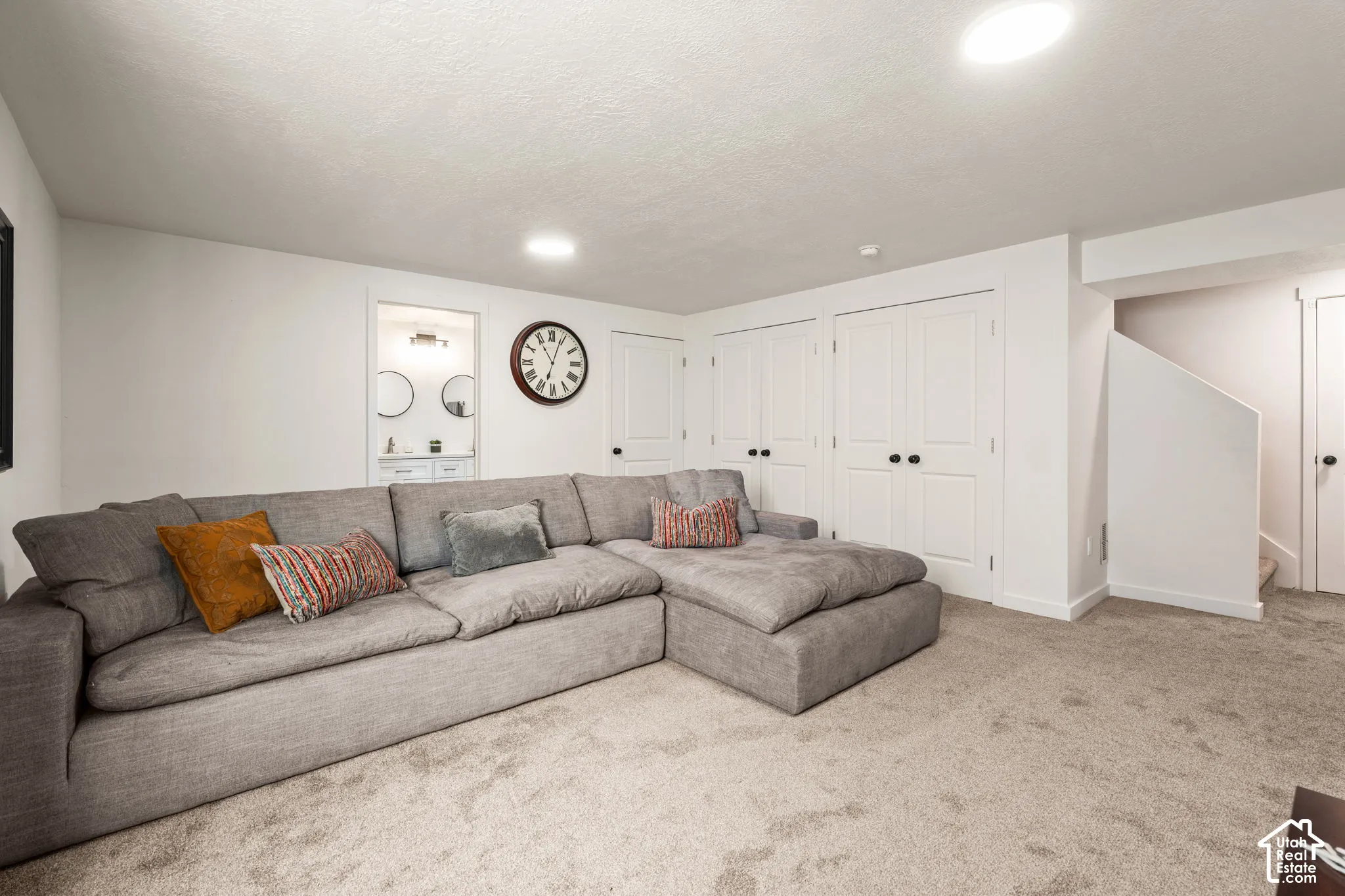 Flex space offering the versatility of a family room, an office or even a 4th bedroom