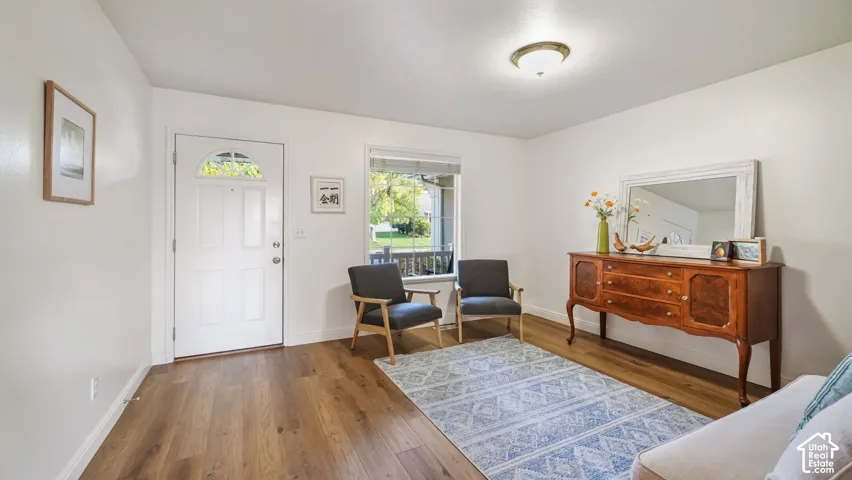 Living room with LVP flooring