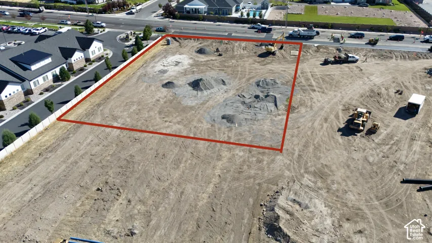 Graded parcel with visible boundary markings