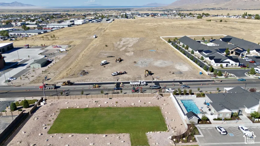 Expansive level lot with established infrastructure