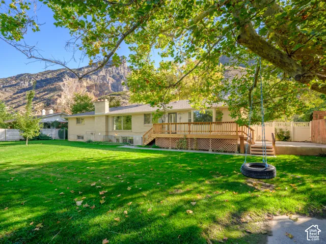 Gorgeous mountain views from backyard