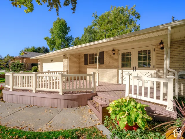 Expansive covered porch